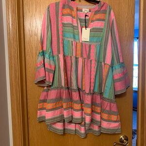 Elan Multicolor Striped Dress